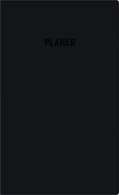 Produktbild von Zettler Taschenplaner 1W/1S schwarz 2026 - Wochenplaner 10 × 16 cm, 64 Seiten, 1 Woche auf 1 Seite, Wochenzählung, Mondphasen, Sonnenzeiten, 3-sprachiges Kalendarium, Adressheft,