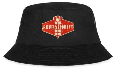 Produktbild von Spreadshirt DDR Fortschritt Traktor Landmaschine Fischerhut, L/XL (Caps), Schwarz