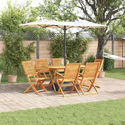 Produktbild von Maison Exclusive - Garten Essgruppe 7 stk. Braun Massivholz Akazie