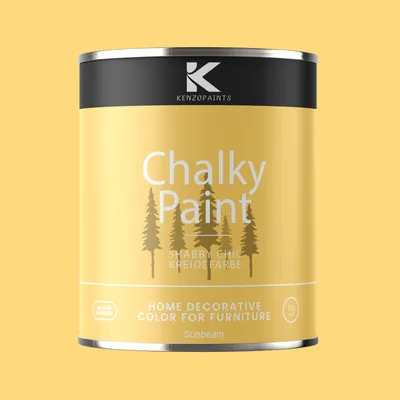 Produktbild von Kenzopaints Chalky Paint Kreidefarbe Möbelfarbe Möbellack 1Kg / 750ml - Sunbeam
