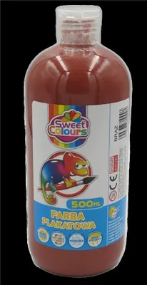 Produktbild von Farba plakatowa ciemnobrązowa 500ml