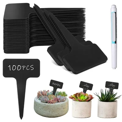 Productafbeelding van 100 Stuks Plantenbordjes voor Buiten – 10x6cm Weerbestendig