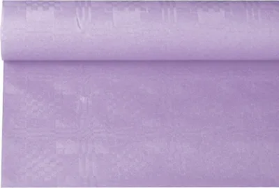 Produktbild von Papstar Papiertischtuch mit Damastprägung 6 m x 1,2 m lila 85474