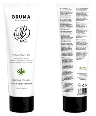 Produktbild von BRUMA - SATIVA-SAMENÖL-GLEITGEL MIT WÄRMENDEM CANNABISGESCHMACK 100 ml