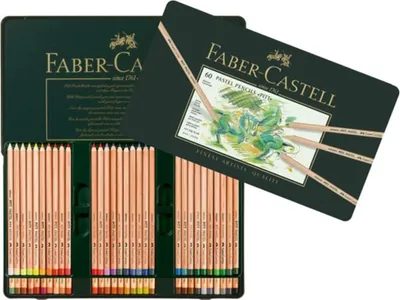 Produktbild von FABER-CASTELL Buntstifte PITT PASTELL 60er Metalletui
