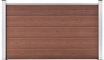 Zdjęcie produktu dla Ogrodzenie ogrodowe WPC, 180x105 cm, brązowe