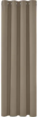 Produktbild von Verdunkelungsgardinen mit Ösen, blickdicht, Thermogardine, 160x132 cm, Taupe, 1 Stück