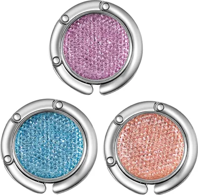 Image de Porte-monnaie pliable à accrocher à la table - pince de bureau pour portefeuille - 1 pièce - argent