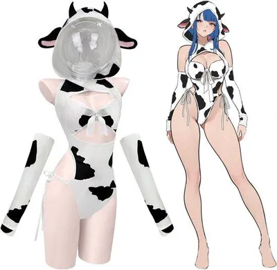 Produktbild von y Kuh-Kostüm für Damen – Cosplay-Outfit, Anime-Kleidung und Dessous-Set für Partys und Veranstaltungen