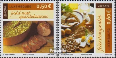 Produktbild von Briefmarken Luxemburg 2005 Mi 1673-1674 (kompl.Ausg.) postfrisch Gastronomie
