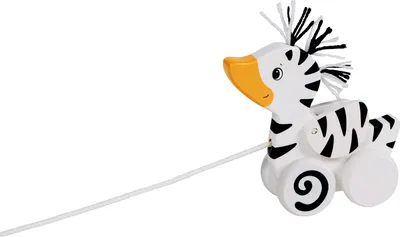 Produktbild von goki Ziehtier Zebra-Ente