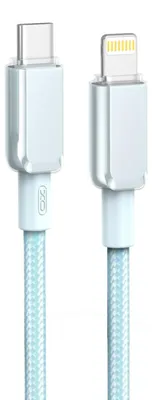 Productafbeelding van XO Sneloplaadkabel USB Type C, compatibel met iPhone, 1 meter, 27W, blauw