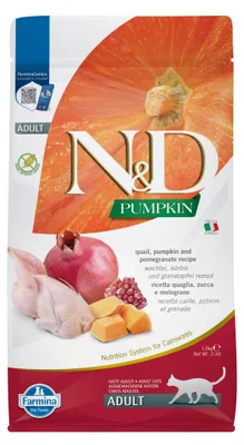 Zdjęcie produktu dla Farmina Pet Food 8010276035387, Dorosły, Każda rasa, Przepiórka, Dynia, Granat, 1,5 kg