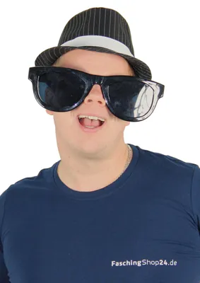 Produktbild von XXL Jumbo Brille Herren schwarz