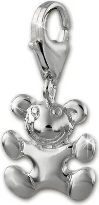 Produktbild von SilberDream Charm Schmuck Armband Anhänger Teddy 925 Echt Silber FC1006