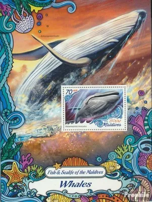 Produktbild von Briefmarken Malediven 2016 Mi Block 1002 (kompl. Ausg.) postfrisch Wale