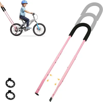 Productafbeelding van Duwstang kinderfiets - 4 hoogtes - 56 tot 75 cm