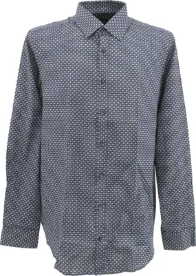 Produktbild von 31102 Venti, ,  Herren langarm Hemd, Popelinestretch, marineblau mit Unidruck, 42