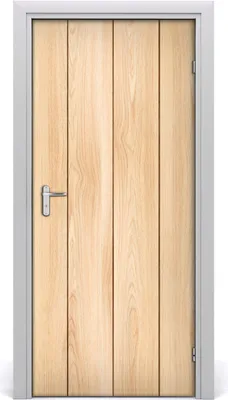 Produktbild von Tulup Türaufkleber 95x205 cm Dekorative Aufkleber Selbstklebend Wasserdichte Tapete Abnehmbar Schlafzimmer Wohnzimmer Wohnkultur - Holzuntergrund