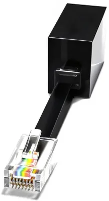 Obrázek produktu pro Adaptér RJ11 na RJ45 – kabel z telefonní sítě na ethernet – připojení k pevné lince – jednoduché měděné připojení – 3 stopy nebo 6 stop