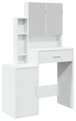 Produktbild von vidaXL Schminktisch mit Schrank Weiß 80x35x132 cm