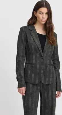 Produktbild von Ichi IHRuti Damen Blazer Jackenblazer Anzugsblazer mit Reverskragen Paspeltaschen Regular fit