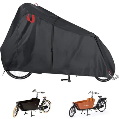 Produktbild von Fahrradabdeckung für Lastenfahrrad, 420D Oxford, wasserfest, UV-beständig, winterfest, Schutz vor Staub und