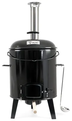 Image de Goulashpan Goulashketel - Capacité de 17 litres - Acier émaillé - Noir