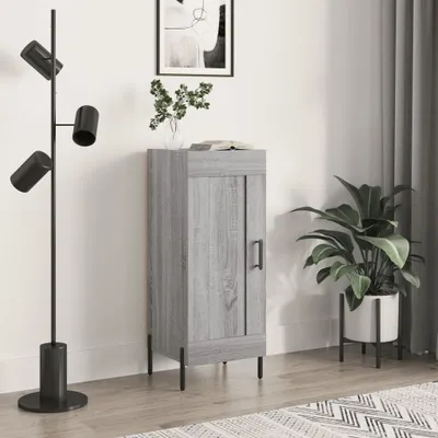 Produktbild von The Living Store Sideboard Grau Sonoma 34,5x34x90 cm Holzwerkstoff
