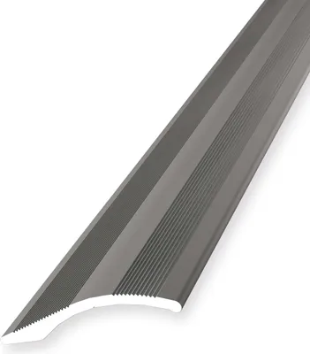 Produktbild von Ausgleichsprofil 2 x 40 x 2700 mm Anpassungsprofil Höhenausgleichsprofil Aluminium eloxiert Geriffelt Selbstklebend Edelstahl Küberit