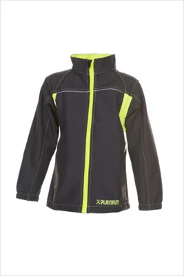 Produktbild von Planam Softshelljacke Kinder Gr. 158/164 anthrazit/gelb