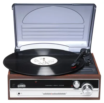 Produktbild von Denver VPR-190 Retro Plattenspieler mit Lautsprechern & FM-Radio