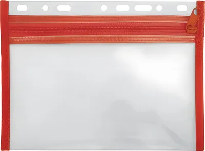 Produktbild von Veloflex Sammelmappe VELOBAG, DIN A5, XXS, mit Reißverschluß, zum abheften, rot