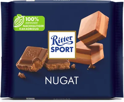 Immagine prodotto di Tavoletta di cioccolato Ritter SPORT NUGAT, 100 g