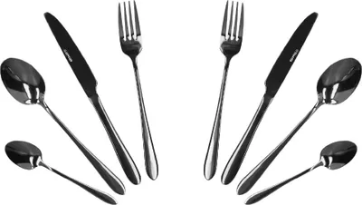 Produktbild von HOMLA 2er-Set Besteckset ABELE schwarz 16 tlg.