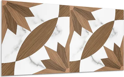 Produktbild von Geometrisches Muster Mit Holz – Selbstklebende Fliesen – Wandverkleidung – Wandpaneel – PVC Fliesen – Vinylflisen – PCV Flisen – Selbstklebend – Wanddeko – 120 x 60 cm