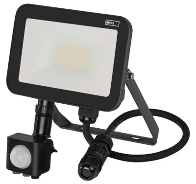 Obrázek produktu pro EMOS LED reflektor INOVO s pohybovým čidlem, 20 W, šedý, neutrální bílá, ZS2722