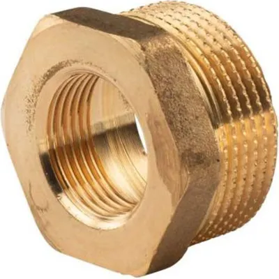 Produktbild von Messing Gewinde-Fitting Reduzierung 1 1/4'AG (DN 32) - 3/4'IG (DN 20) - schwere Ausführung