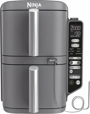 Image de Ninja SL451EU Double Stack XL Friteuse à air chaud double avec thermomètre à rôtir