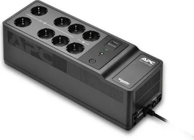 Produktbild von APC Back-UPS - USV (Wandmontage / Aufputzmontage) - Wechselstrom 230 V - 300 Watt - 500 VA - Ausgangsanschlüsse: 8