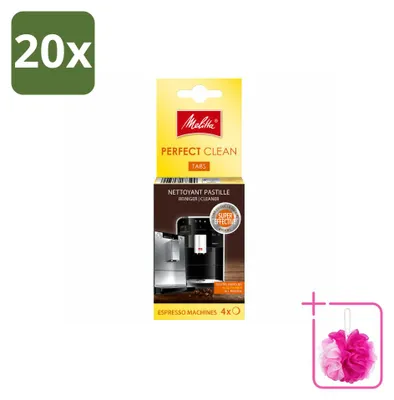 Produktbild von 20 x Melitta Perfect Clean Reinigungstabletten für Kaffeevollautomaten - Sparpackung - 20 Stücke