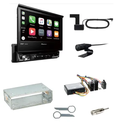 Produktbild von Pioneer AVH-Z7200DAB Digitalradio Bluetooth Einbauset für Mercedes W210 ab 08/99