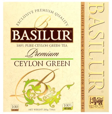 Zdjęcie produktu dla Herbata zielona Basilur Premium Green - 100 x 2 g