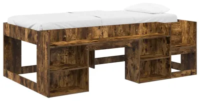 Immagine prodotto di Telaio del letto con storage Rovere Fumo 90 x 200 cm