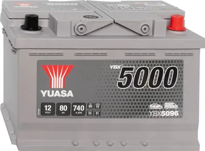 Produktbild von Yuasa YBX5096 SMF 12V 80Ah Silver High Performance Autobatterie