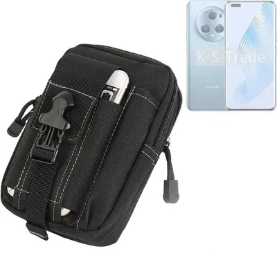 Produktbild von K-S-Trade Gürtel Tasche kompatibel mit Honor Magic5 Gürteltasche Holster Schutz Hülle Handy Hülle Smartphone outdoor Handy-Hülle schwarz