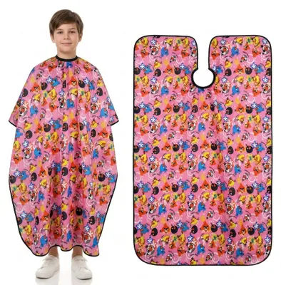 Produktbild von Kinder Friseurumhang zum Schutz der Kleidung beim Schneiden, KI-generiertes Bild