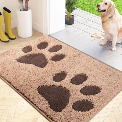 Imagen del producto de Omgoods - Alfombrilla de limpieza lavable, 60 x 90 cm. Impermeable y antideslizante