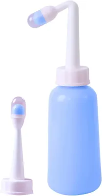 Productafbeelding van Draagbaar Bidet - Toilet Spray - Persoonlijke Hygiëne - Verstelbare Waterdruk - 19 cm - Blauw