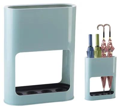Image de Omgoods - Porte-parapluies élégant avec bac de rangement amovible - Design moderne